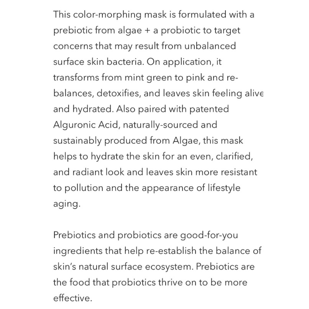 Algenist ALIVE Prebiotic Balancing Mask - Picture 3 of 10